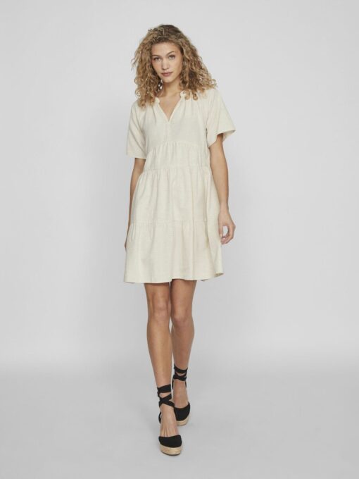 Vila Prisilla Dress Super Light Natural Melange