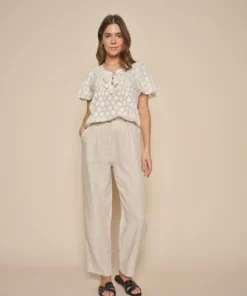 Mos Mosh Adlana Linen Pant Cement