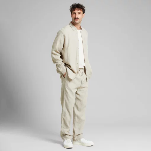 Dedicated Pants Klitmoeller Linen Ecru