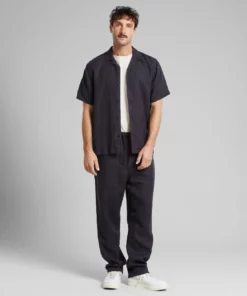 Dedicated Pants Klitmoeller Linen Phantom Black