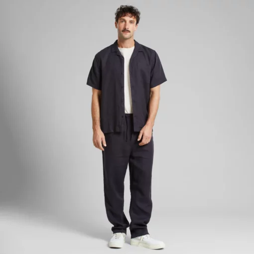 Dedicated Pants Klitmoeller Linen Phantom Black