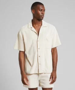 Dedicated Terry Shirt Marstrand Oat White