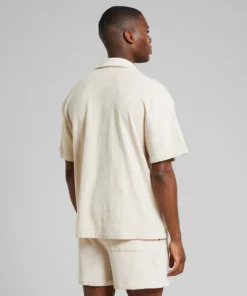 Dedicated Terry Shirt Marstrand Oat White