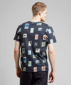 Dedicated T-shirt Stockholm Stamps Charcoal