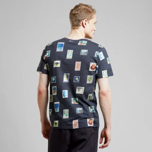Dedicated T-shirt Stockholm Stamps Charcoal