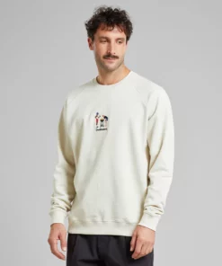 Dedicated Sweatshirt Malmoe BBQ Emb Oat White