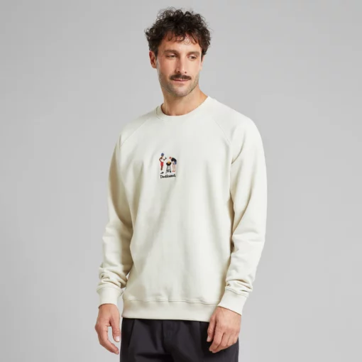 Dedicated Sweatshirt Malmoe BBQ Emb Oat White