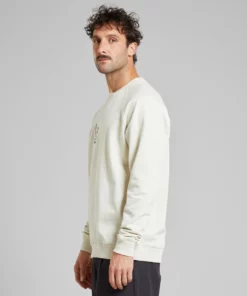 Dedicated Sweatshirt Malmoe BBQ Emb Oat White