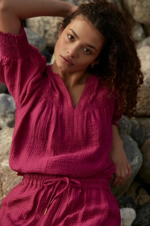 Rue de Femme Nayla Blouse Rasberry
