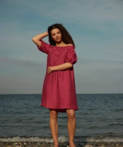 Rue de Femme Tea Dress Rasberry Sorbet