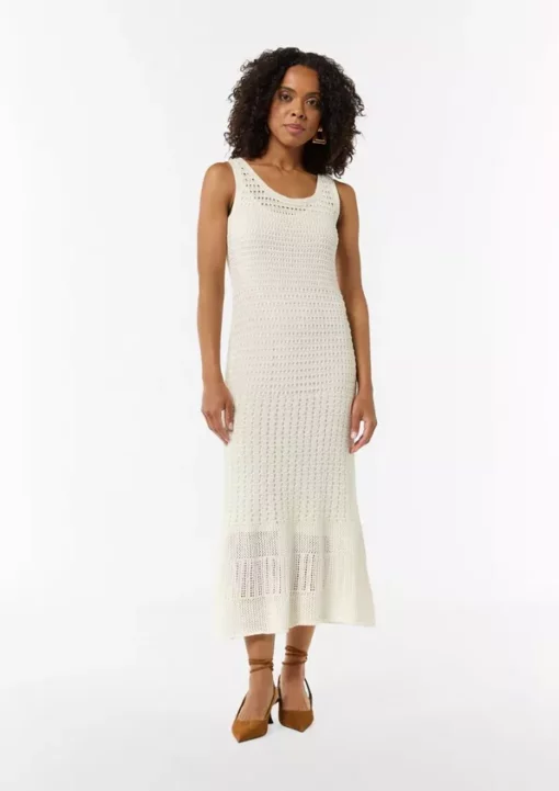 Comma, Lace Dress White