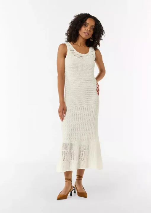 Comma, Lace Dress White