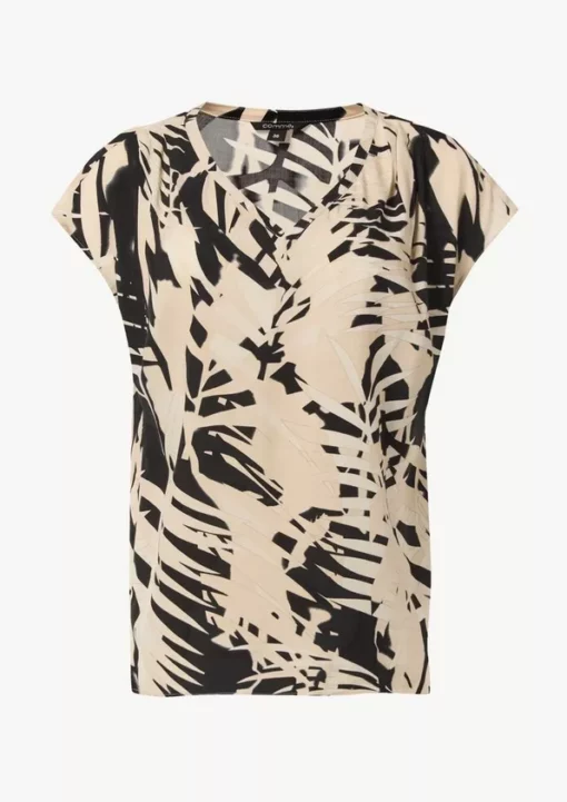 Comma, Print Top Black