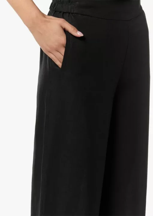 Comma, Linen Mix Trousers Black