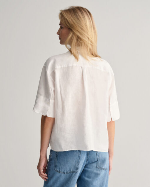 Gant Woman Linen Shirt White