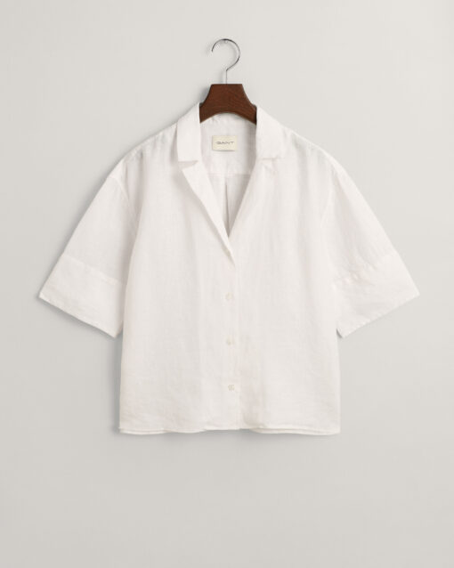 Gant Woman Linen Shirt White