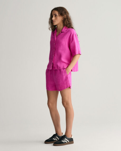 Gant Teen Girls Linen Shorts Bold Violet