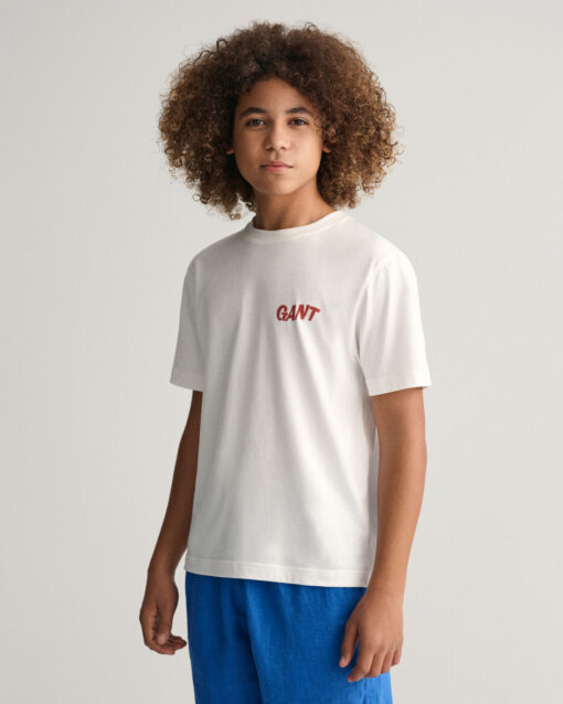 Gant Teens Surfers Relax T-shirt White