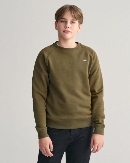 Gant Teens Shield Sweatshirt Juniper Green