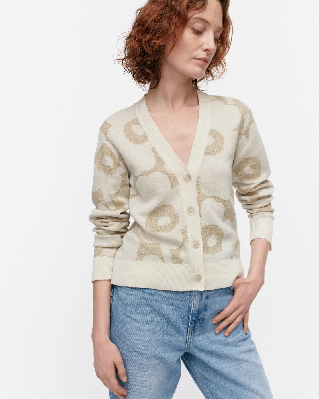Marimekko Kaide Pieni Unikko Cardigan - Aukia