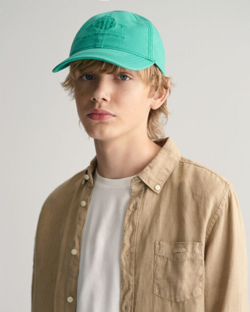 Gant Teens Tonal Shield Cap Deep Pool