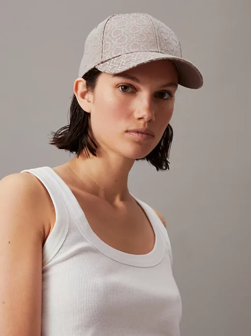 Calvin Klein Jacquard Logo Cap Chanterelle Mono Jacquard