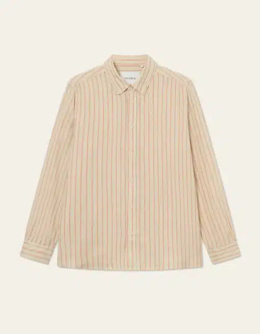 Les Deux Kristian Linen B.D. Shirt Ivory/Baked Papaya