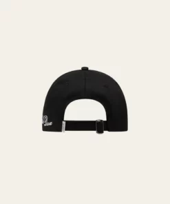 Les Deux Newspaper Dad Cap Black/Light Ivory
