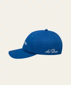 Les Deux Newspaper Dad Cap Surf Blue/Light Ivory