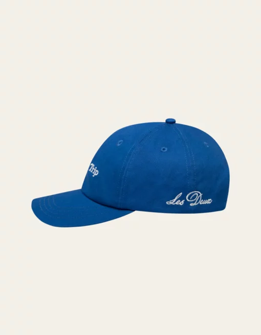 Les Deux Newspaper Dad Cap Surf Blue/Light Ivory