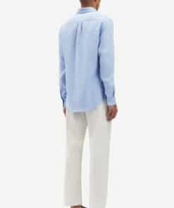 Samsøe Samsøe Liam NF Linen Shirt Brunnera Blue