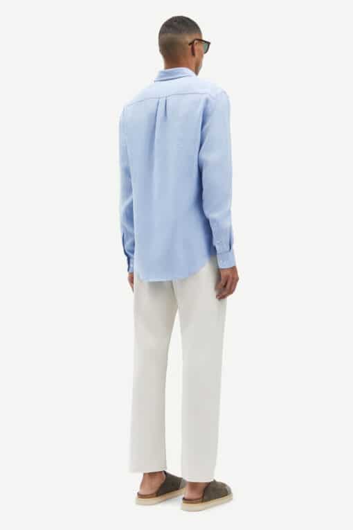 Samsøe Samsøe Liam NF Linen Shirt Brunnera Blue