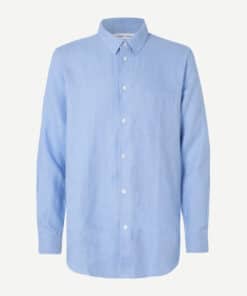Samsøe Samsøe Liam NF Linen Shirt Brunnera Blue