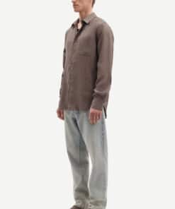 Samsøe Samsøe Liam NF Linen Shirt Bungee Cord