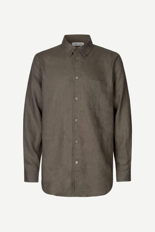 Samsøe Samsøe Liam NF Linen Shirt  Bungee Cord