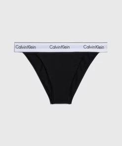 Calvin Klein High Leg Tanga Black