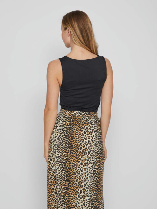 Vila Kenza U-Neck Top Black