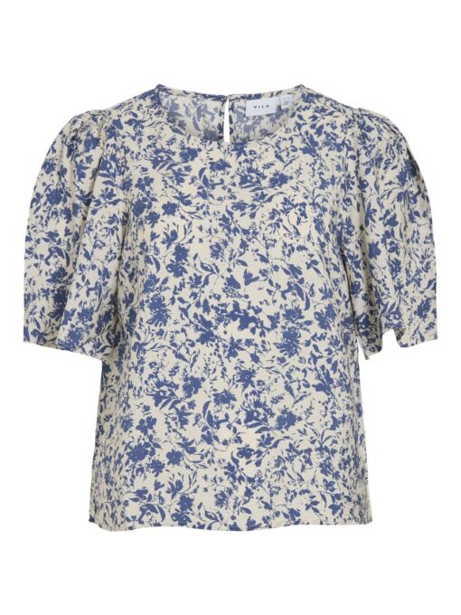 Vila Ally O-Neck Top Mazarine Blue
