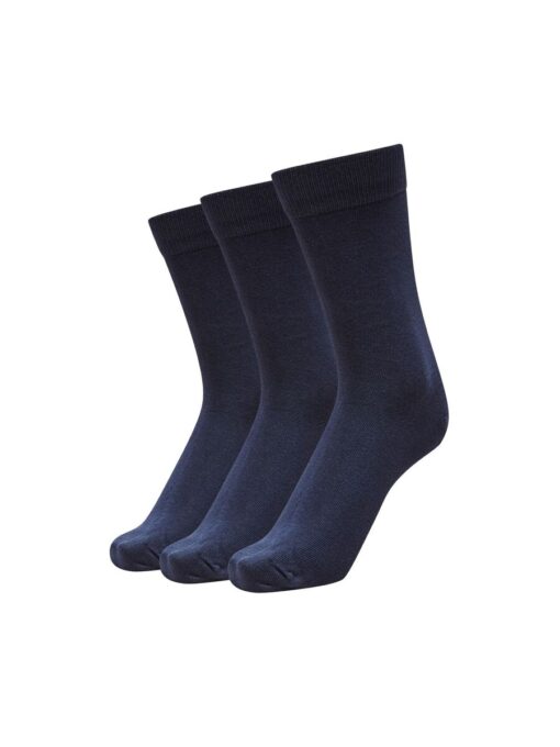 Selected Homme 3-Pack Cotton Socks Navy Blazer