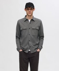 Selected Homme Jackie Sweat Jacket Granite Grey