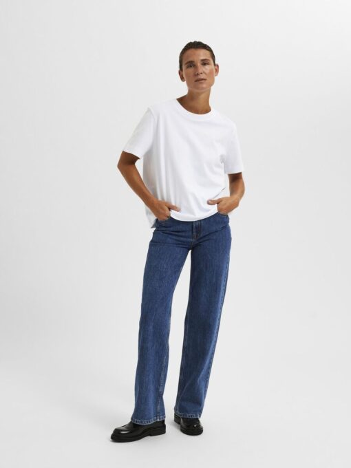 Selected Femme Essential Boxy Tee Bright White