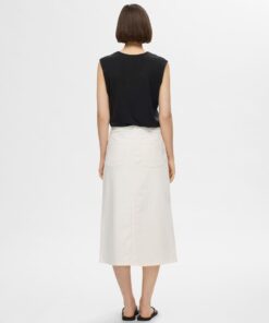 Selected Femme Berta Bellis V-Neck Top Black