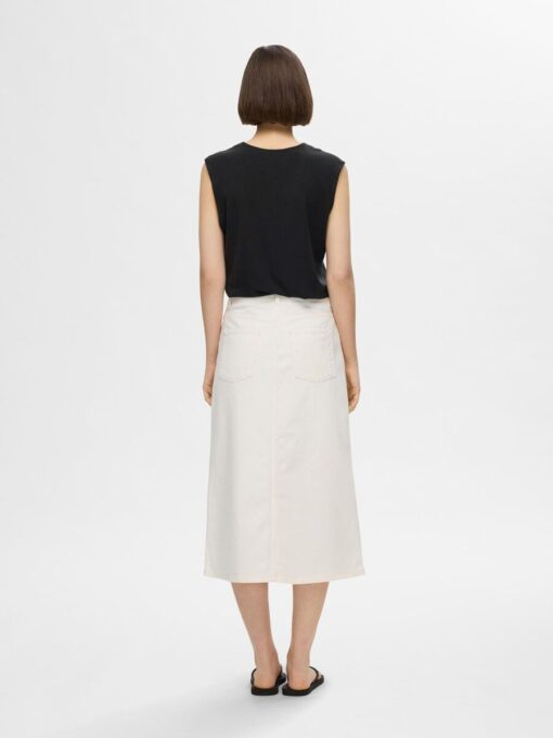Selected Femme Berta Bellis V-Neck Top Black