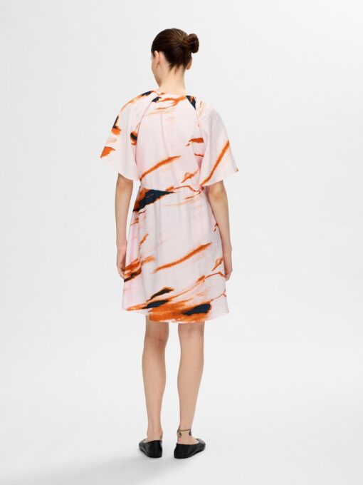 Selected Femme Attia AOP Dress Cradle Pink