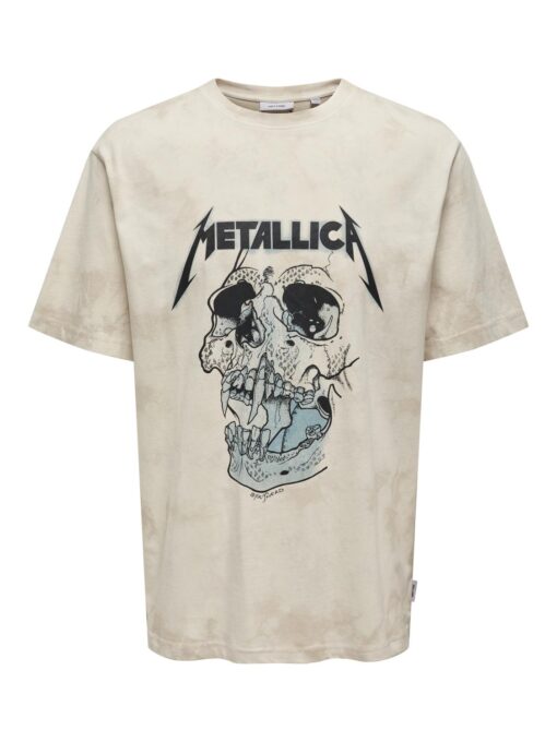 Only & Sons Metallica T-shirt White