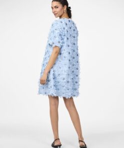 Yasabelone V-Neck Dress Clear Sky