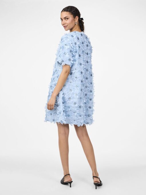 Yasabelone V-Neck Dress Clear Sky