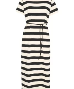 InWear Lester Long Dress Black / Whisper White