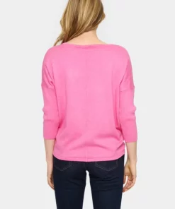 Saint Tropez Milasz Pullover Pink Cosmos Melange
