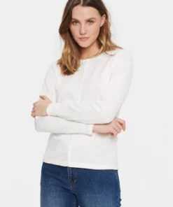 Saint Tropez Milasz Knitted Cardigan Ice